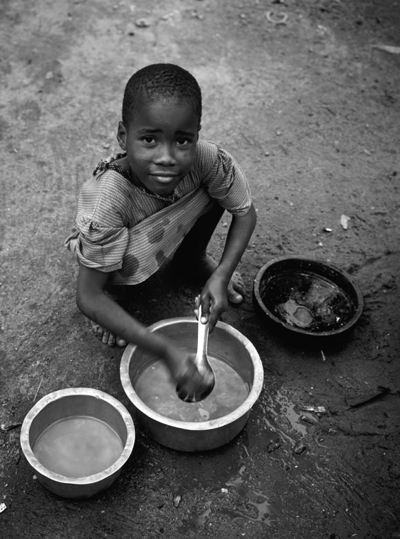 Harusi Washing the Dishes